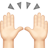 Hände hoch Emoticon variabel Medienvielfalt