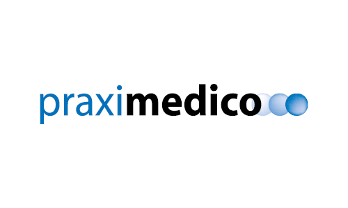 Praximedico Logo variabel Medienvielfalt