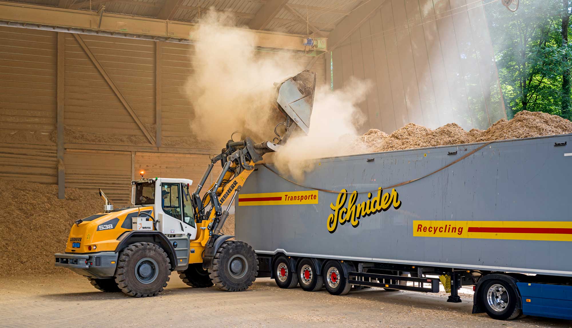 Schnider Recycling LKW Holz variabel Medienvielfalt